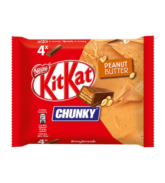 KitKat Chunky Peanut Butter 4szt 168g