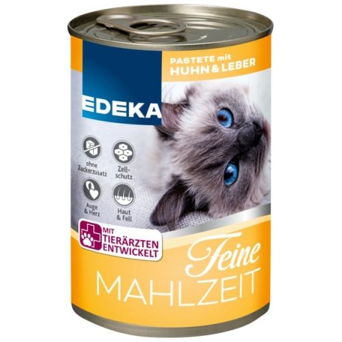 Edeka Feine Mahlzeit Huhn & Leber dla Kota 400g