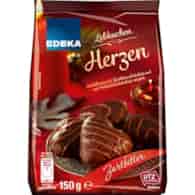 Edeka Lebkuchen Herzen Zartbitterschokolade 150g