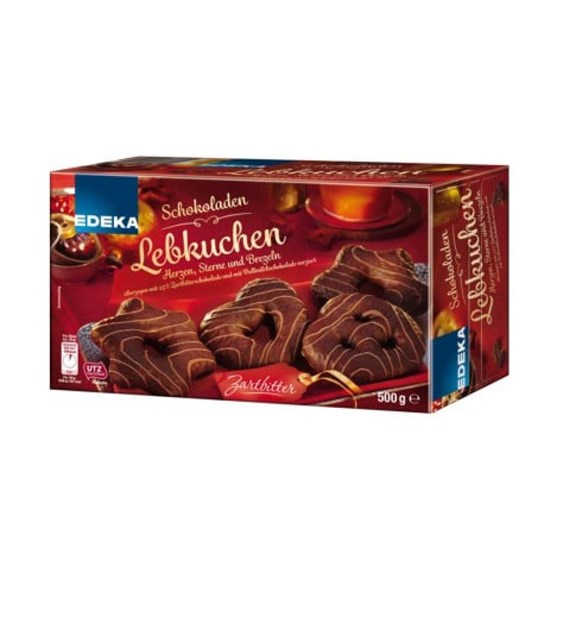 Edeka Lebkuchen Zartbitterschokolade Pierniki 500g
