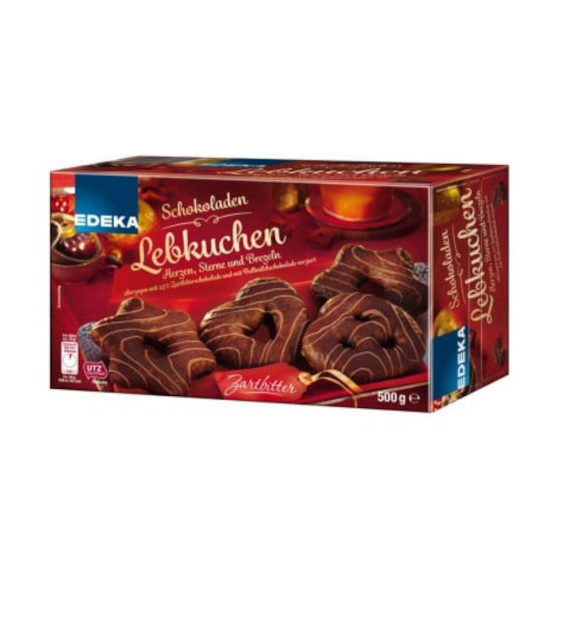 Edeka Lebkuchen Zartbitterschokolade Pierniki 500g