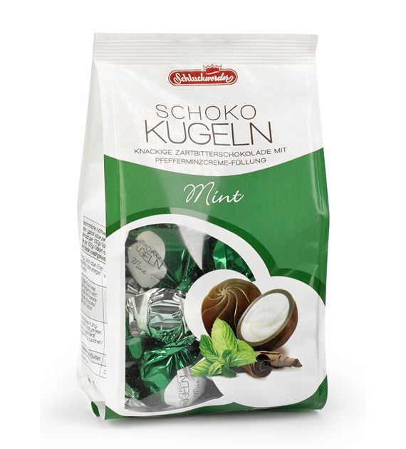 Schluckwerder Schoko Kugeln Mint 125g
