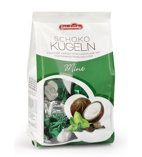 Schluckwerder Schoko Kugeln Mint 125g