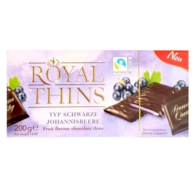 Royal Thins Schwarze Johannisbeere 200g