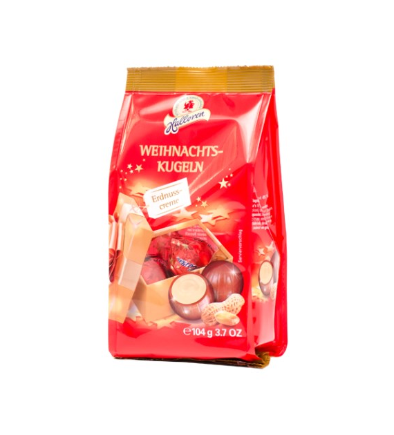 Halloren Weihnachts Kugeln Erdnuss Creme 104g