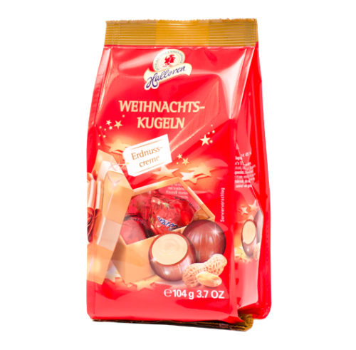 Halloren Weihnachts Kugeln Erdnuss Creme 104g