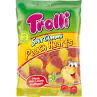 Trolli Sour Gummi Peach Hearts 175g