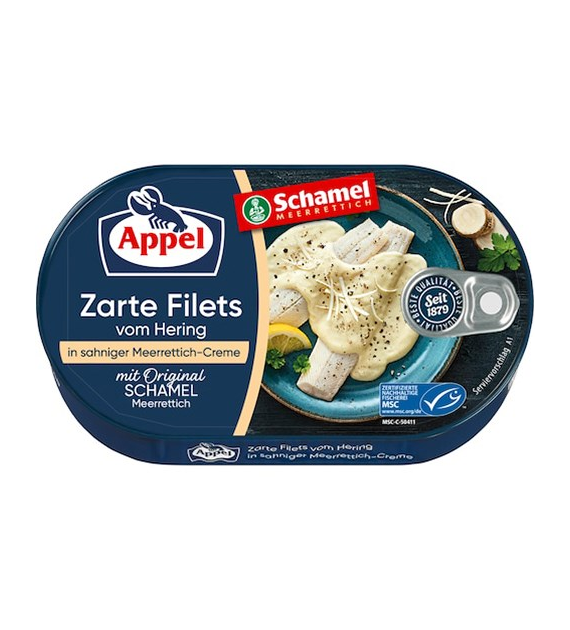 Appel Hering Filets Sahne-Meerrettich-Creme 200g