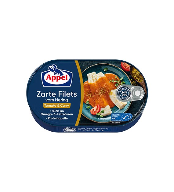 Appel Hering Filets Tomate & Curry 200g