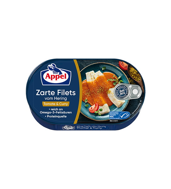Appel Hering Filets Tomate & Curry 200g