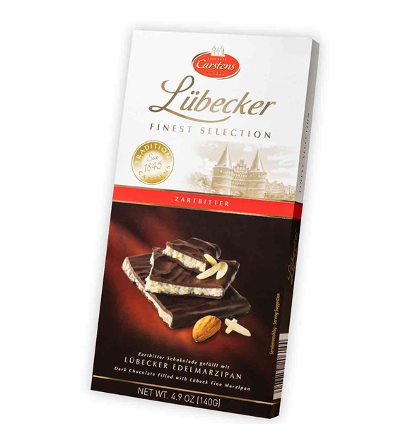 Carstens Lubecker Edelmarzipan Zartbitter 140g