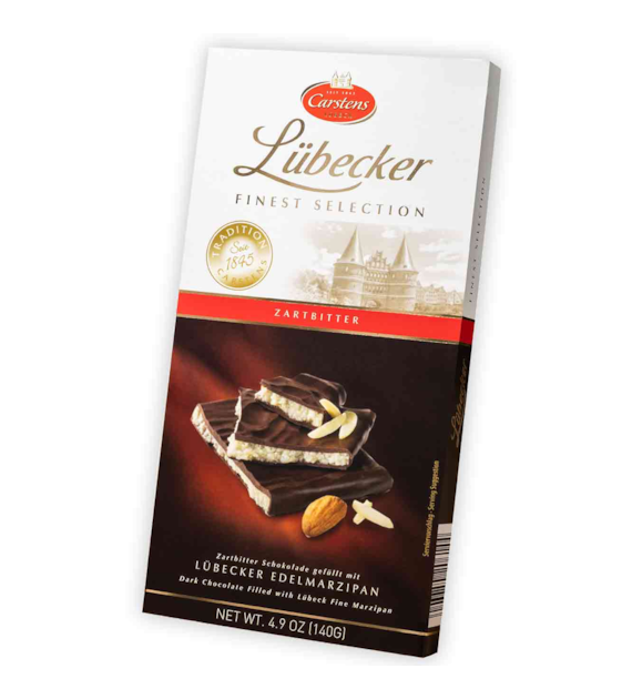 Carstens Lubecker Edelmarzipan Zartbitter 140g