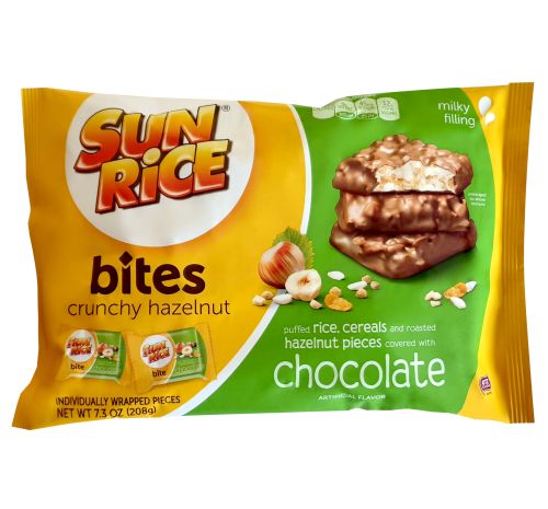 Sun Rice Bites Crunchy Hazelnut 208g