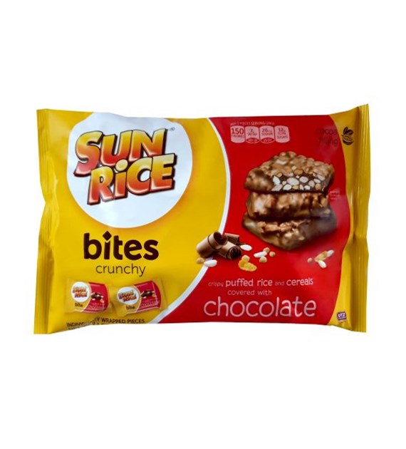 Sun Rice Bites Crunchy Chocolate 208g