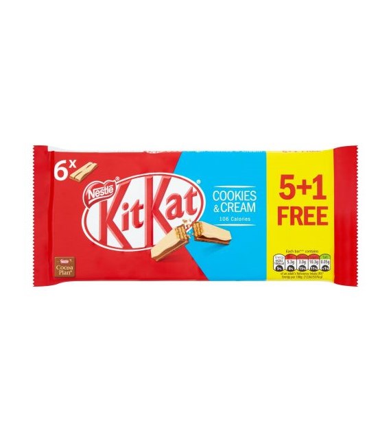 KitKat Cookies & Cream 6szt 124,2g