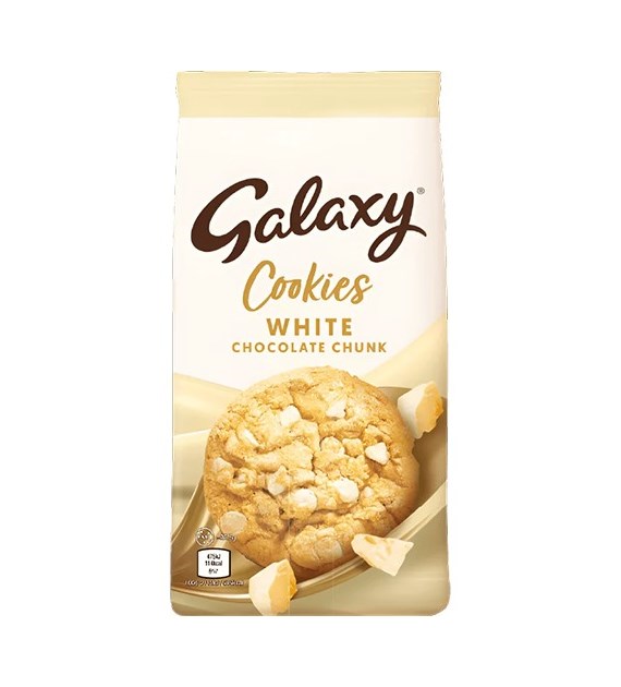 Galaxy White Chocolate Chunk Cookies Ciastka 180g