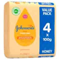 Johnson's Baby Honey Soap Value Pack 4x100g