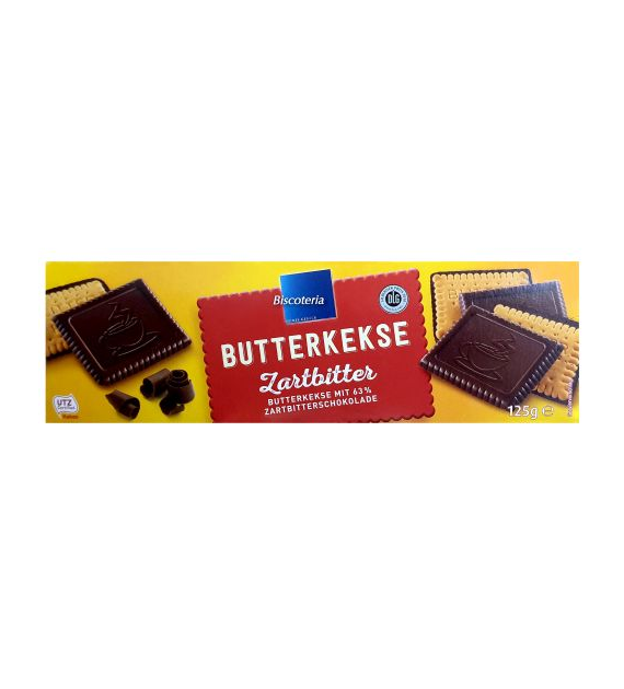 Biscoteria Choco Butterkekse Zartbitter 125g