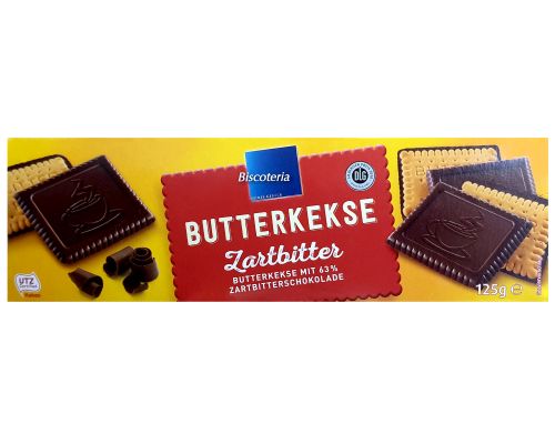 Biscoteria Choco Butterkekse Zartbitter 125g