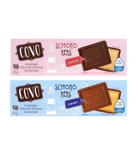 Covo Schoko Keks Milch / Zart 125g