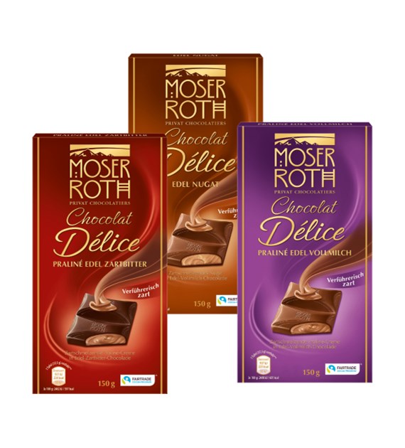 Moser Roth Chocolat Delice Nugat 150g