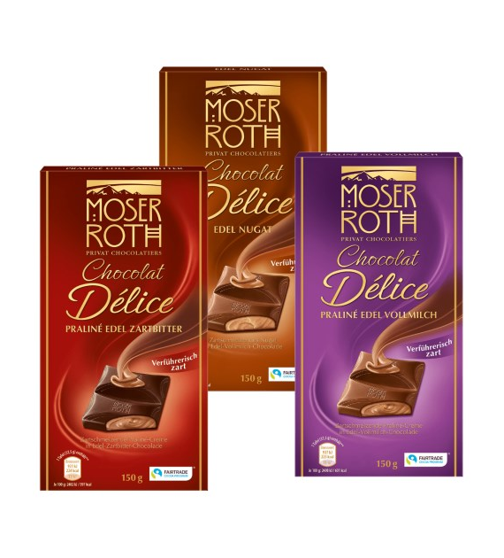 Moser Roth Chocolat Delice Nugat 150g