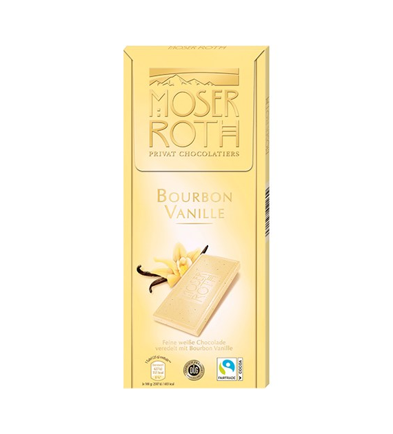 Moser Roth Vanille Bourbon Weisse Czekolada 125g