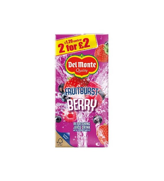Del Monte Fruitburst Berry Sok 1L