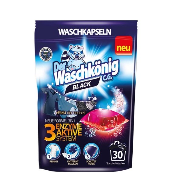 Waschkonig Black 3in1 Caps 30p 510g