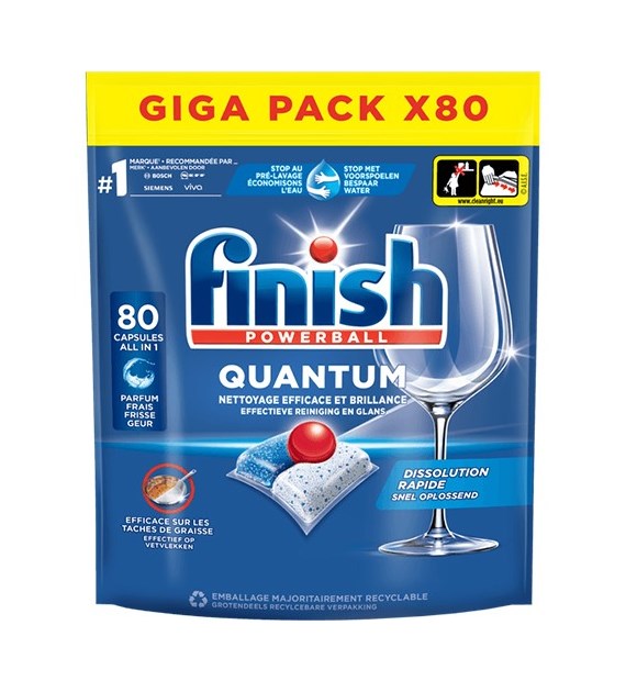 Finish Powerball Quantum Tabs 80szt 832g
