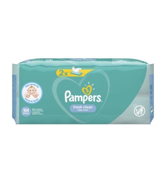 Pampers Fresh Clean Chusteczki 2x52szt 104szt