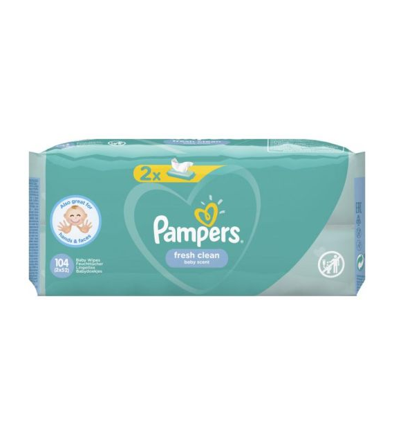 Pampers Fresh Clean Chusteczki 2x52szt 104szt