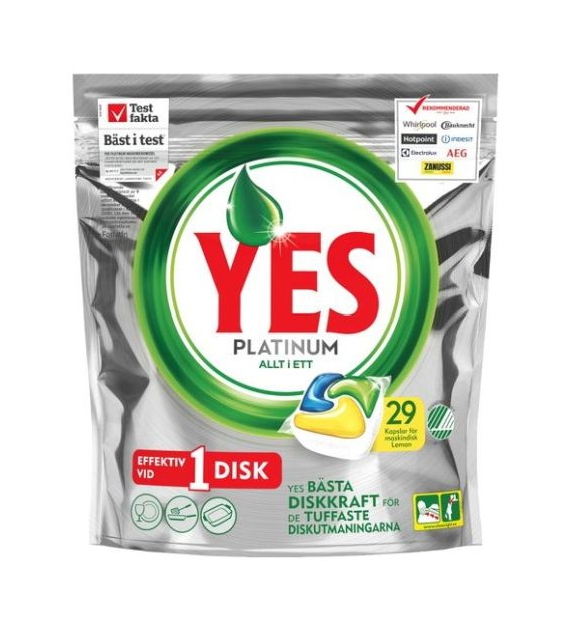 Yes Platinum Allt i Ett Lemon 29szt 432g