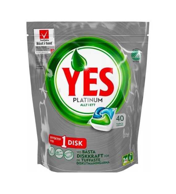 Yes Platinum Allt i Ett 40szt 596g