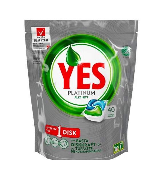 Yes Platinum Allt i Ett 40szt 596g