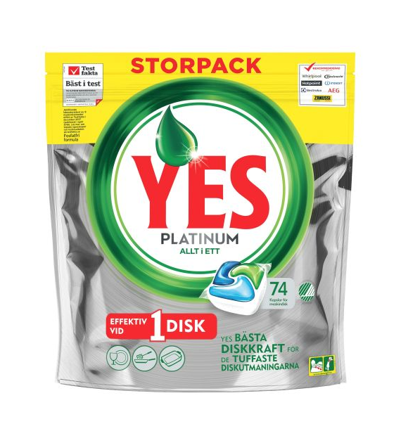 Yes Platinum Allt i Ett 74szt 1,1kg