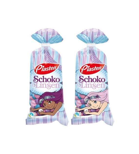 Piasten Schoko Linsen Mermaid Draże 150g