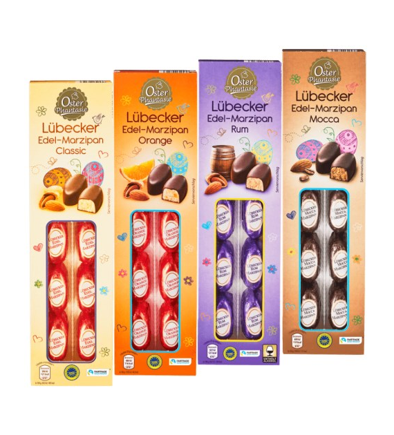 Oster Phantasie Lubecker Edel-Marzipan MIX 125g
