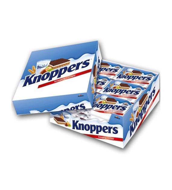 Knoppers Crispy Kartonik 24szt 600g