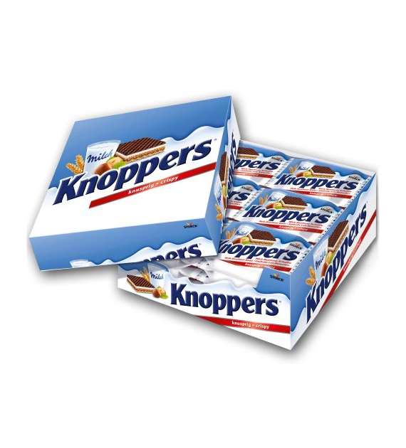 Knoppers Crispy Kartonik 24szt 600g