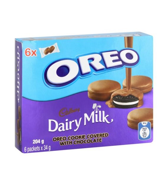 Oreo Cadbury Dairy Milk 6szt 204g