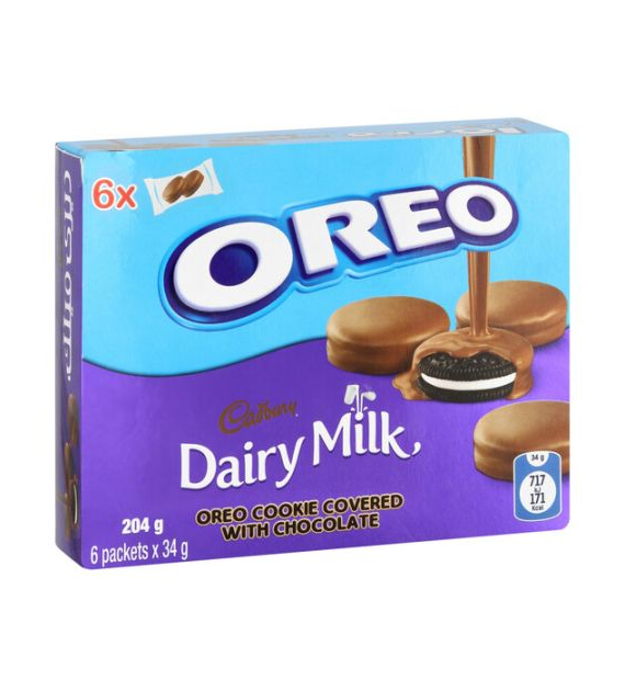 Oreo Cadbury Dairy Milk 6szt 204g