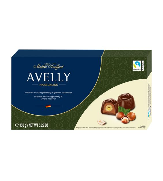 Maitre Truffout Avelly Haselnuss Praliny 150g