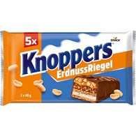 Knoppers Erdnuss Riegel 5szt 200g