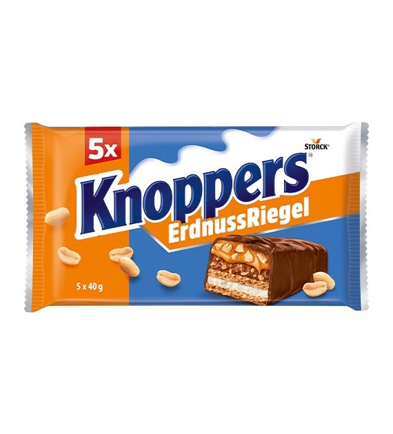 Knoppers Erdnuss Riegel 5szt 200g