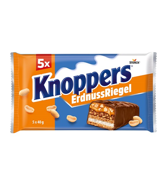 Knoppers Erdnuss Riegel 5szt 200g