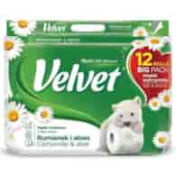 Velvet Rumianek Aloes 3Lag Papier Toaletowy 12szt