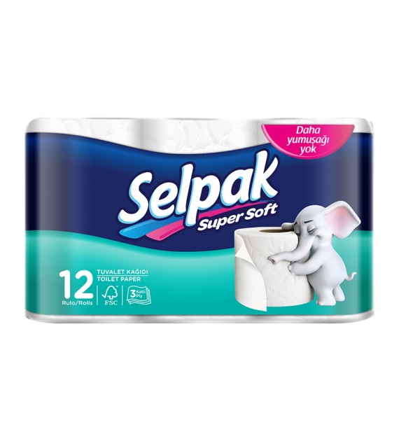 Selpak Super Soft 3W Papier Toaletowy 12szt