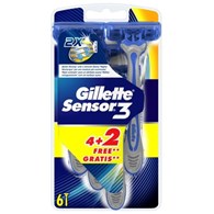 Gillette Sensor 3 Maszynki 4+2szt