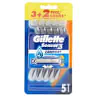Gillette Sensor 3 Comfort Maszynki 3+2szt